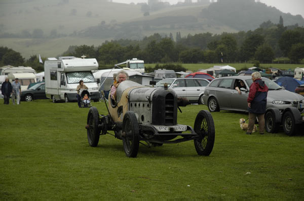 Prescott Hill 115 Austin with aero engine