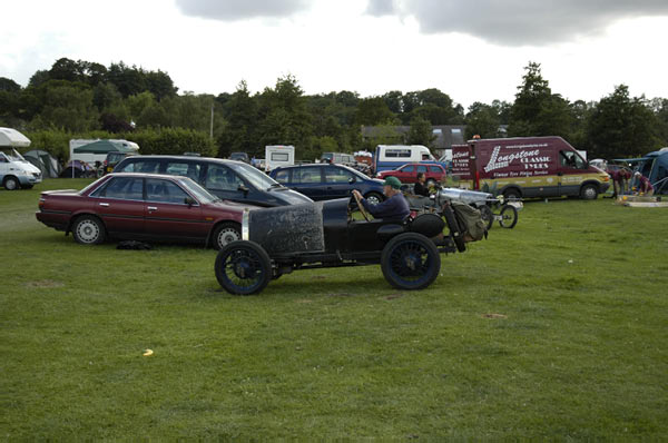 Prescott Hill 331 to drive back at home with a Bugatti Brescia