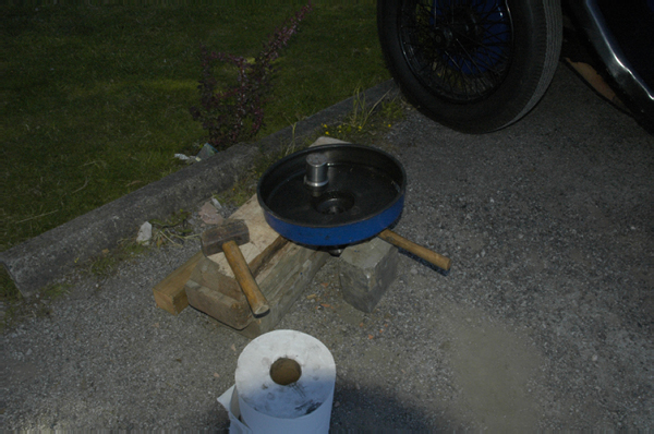 Wales 282 Abergele Campsite and  Slackened Rivets from the brakedrum