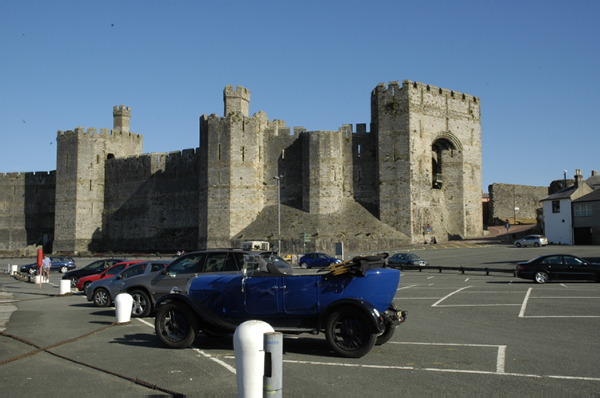 Wales 368 Caernarfon Castle and town walls