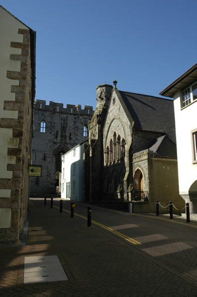 Wales 376 Caernarfon Castle and town walls