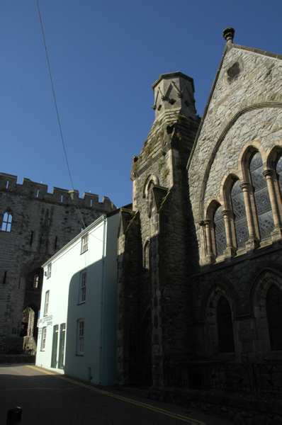 Wales 377 Caernarfon Castle and town walls