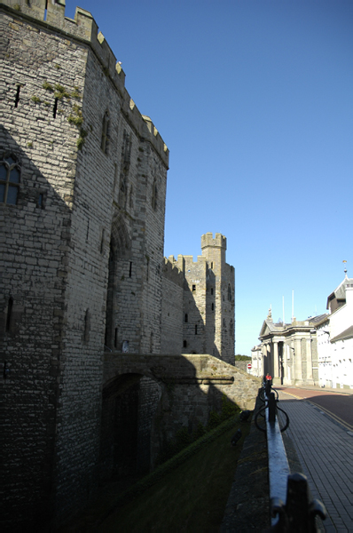 Wales 380 Caernarfon Castle and town walls